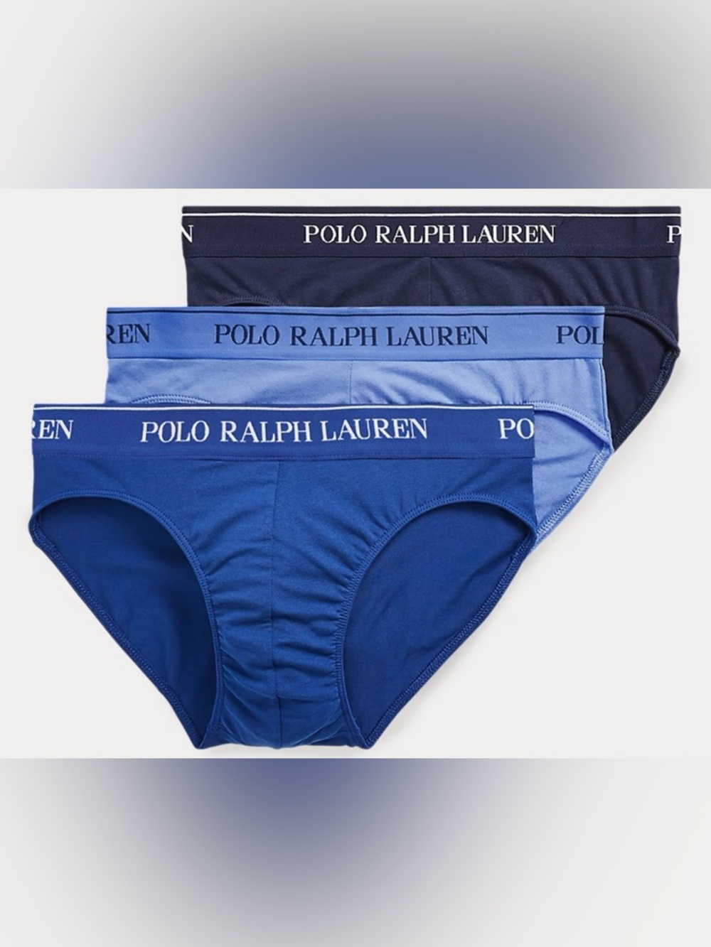 NWOT Men’s 5 Pcs Polo Ralph Lauren Logo Waistband Briefs Bundle Size Md - Picture 4 of 9